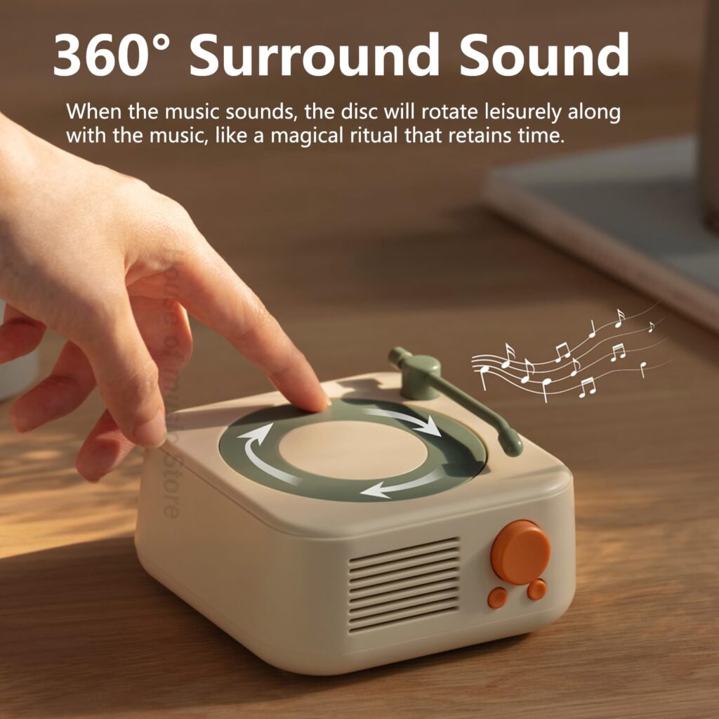 retro vinyl record speaker 