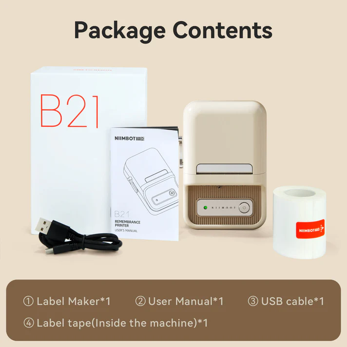 High Quality Niimbot B21 Label Printer with Labels – Agustin